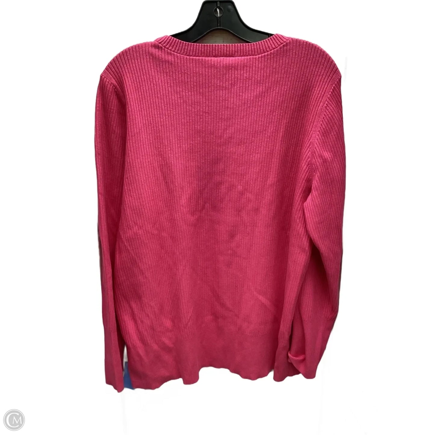 Top Long Sleeve By Talbots In Pink, Size: 2x