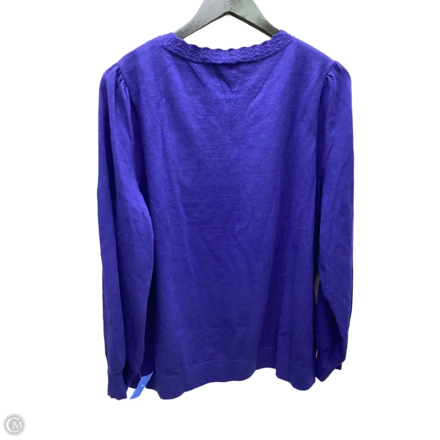 Top Long Sleeve By Talbots In Blue, Size: 2x
