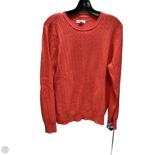 Top Long Sleeve By Kim Rogers In Coral, Size: L