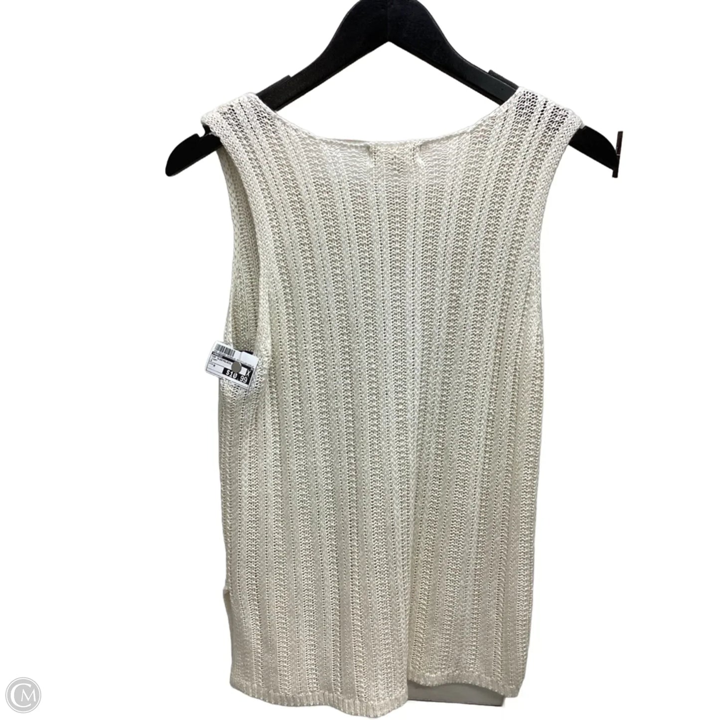 Top Sleeveless By Marled In Ivory, Size: M