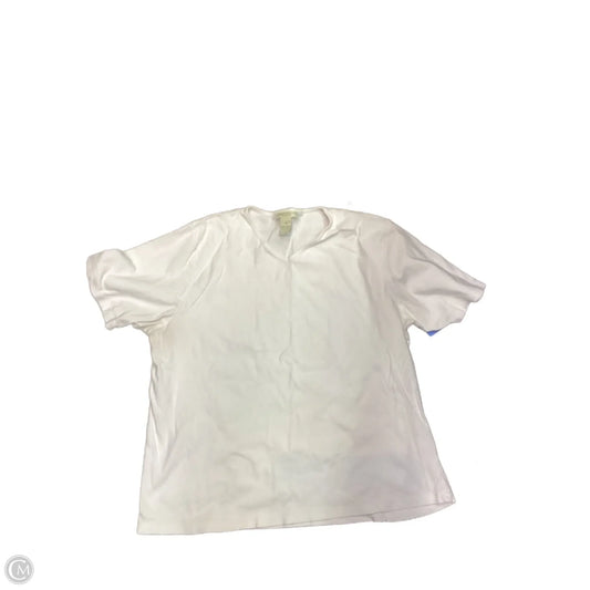 Top Short Sleeve By Clothes Mentor In White, Size: 1x