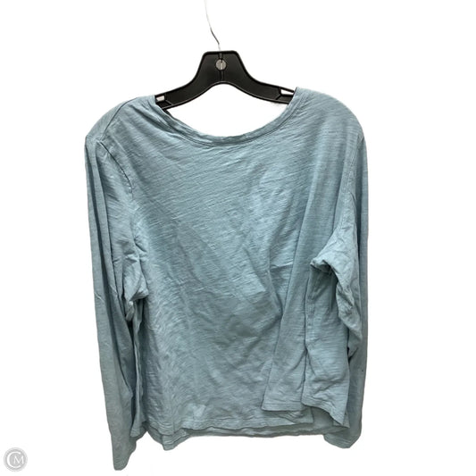 Top Long Sleeve By Old Navy In Blue, Size: Xxl