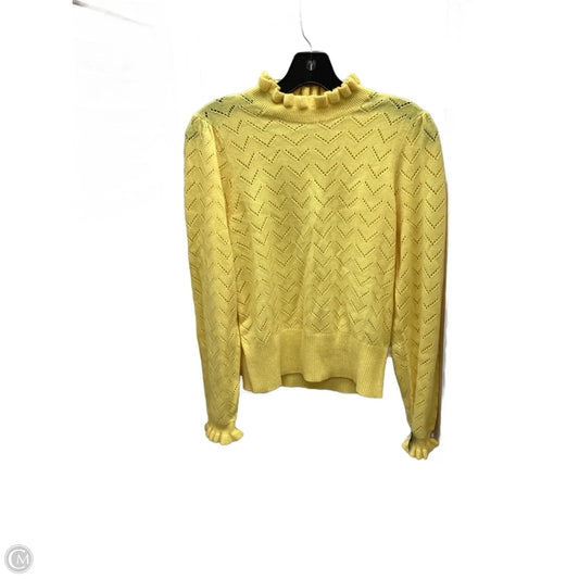 Top Long Sleeve By J. Crew In Yellow, Size: M