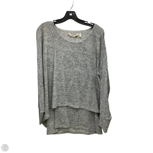 Top Long Sleeve By Soft Surroundings In Grey, Size: L