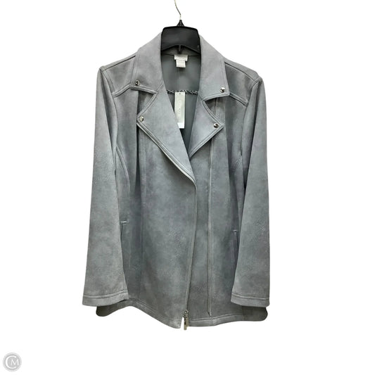 Jacket Other By Chicos In Grey, Size: Xl