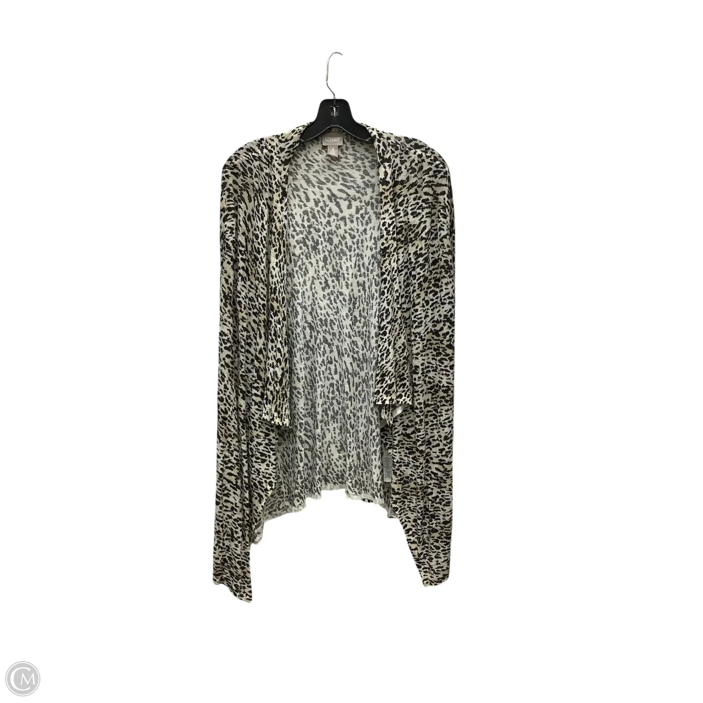 Cardigan By Chicos In Animal Print, Size: Xl