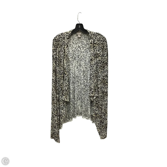 Cardigan By Chicos In Animal Print, Size: Xl