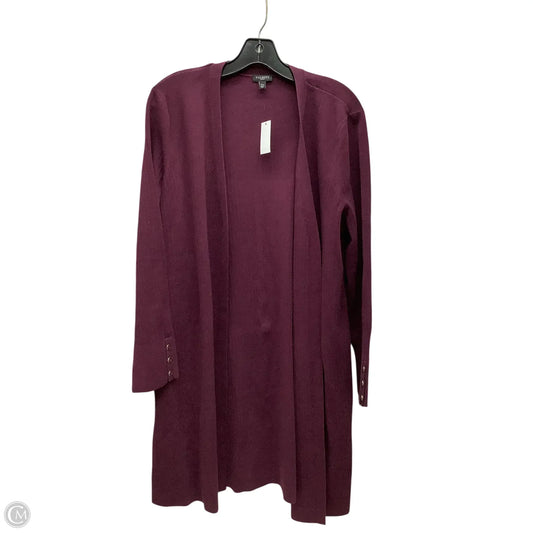 Cardigan By Talbots In Purple, Size: Xl
