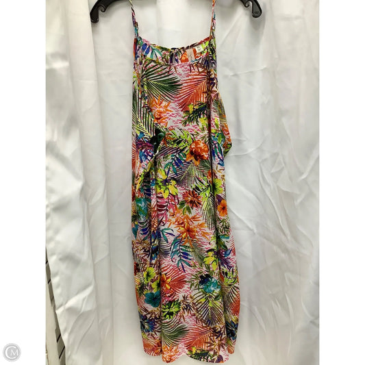 Dress Casual Midi By Clothes Mentor In Multi-colored, Size: Xl