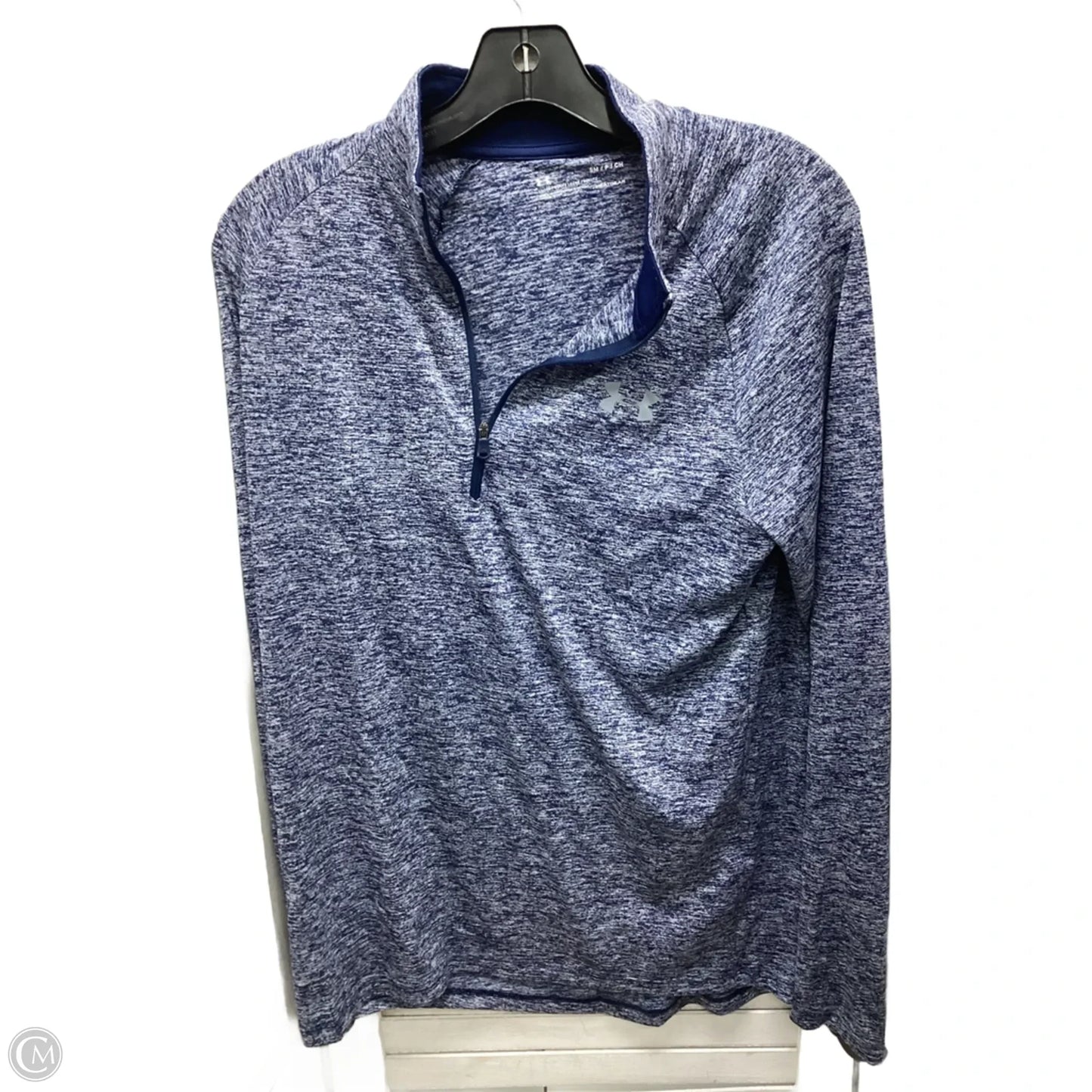 Top Long Sleeve By Under Armour In Navy, Size: S
