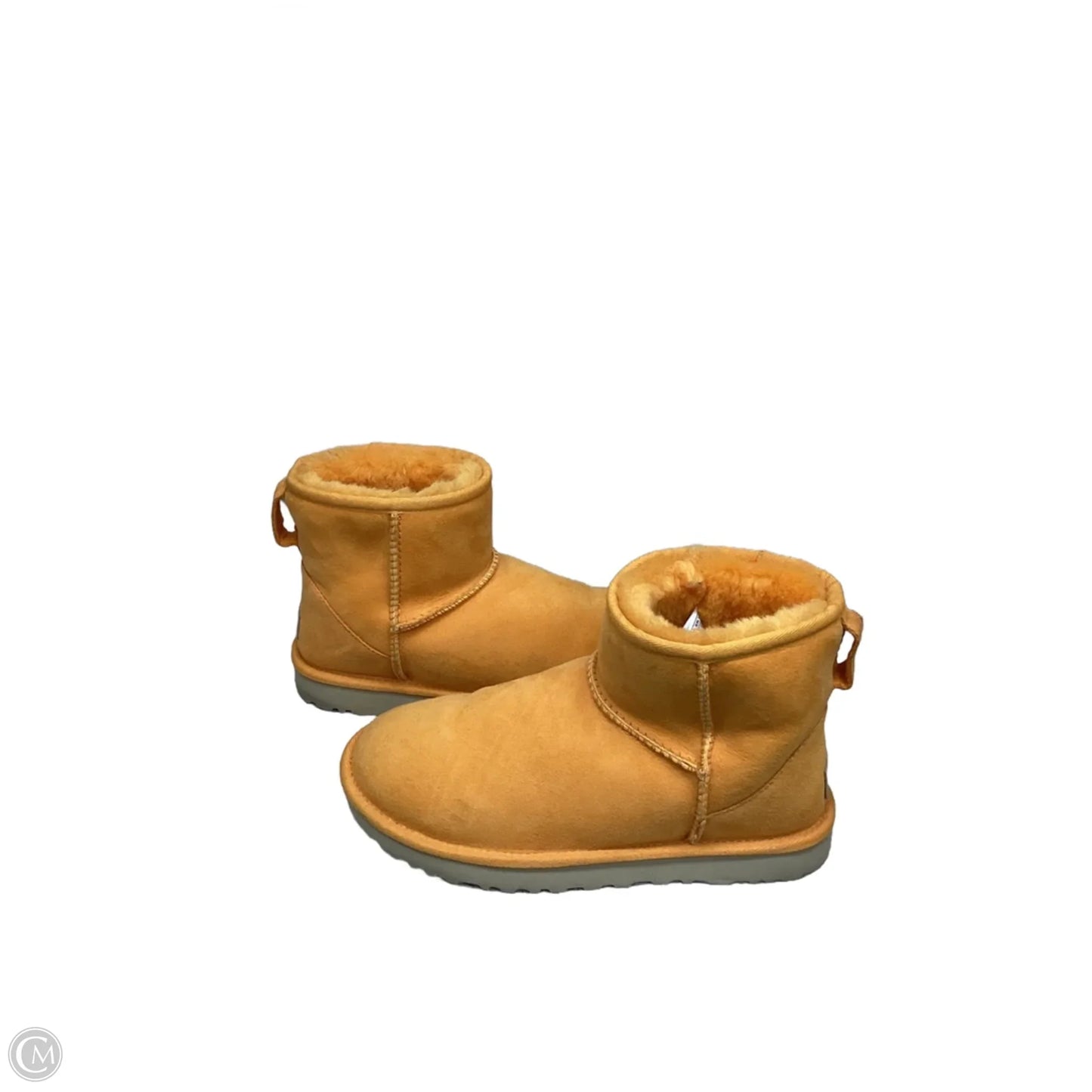 Boots Designer By Ugg In Orange, Size: 7