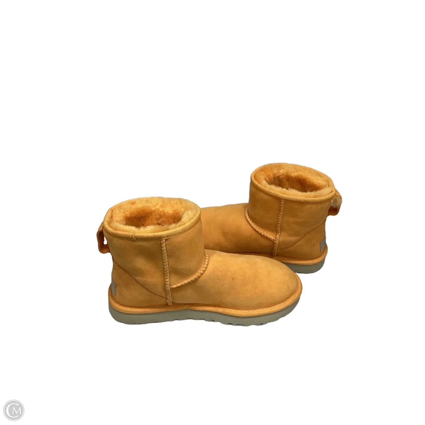 Boots Designer By Ugg In Orange, Size: 7