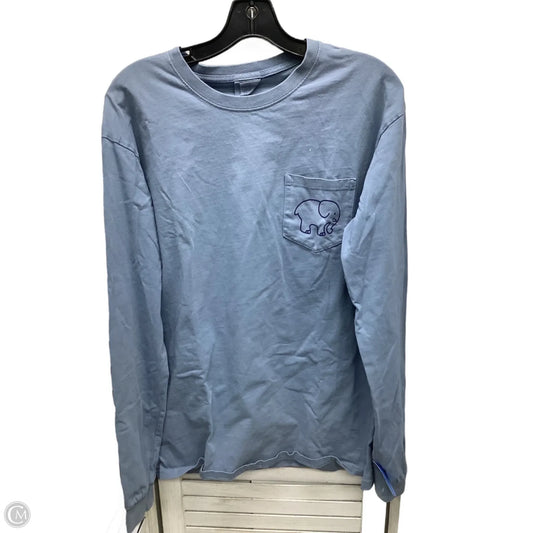 Top Long Sleeve By Ivory Ella In Blue, Size: M