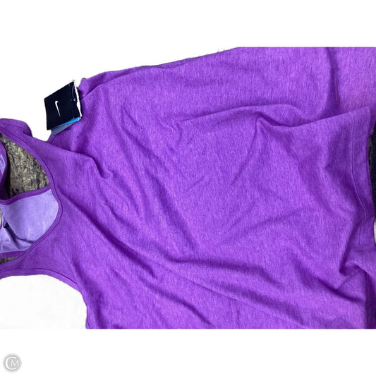 Athletic Tank Top By Nike In Purple, Size: Xl
