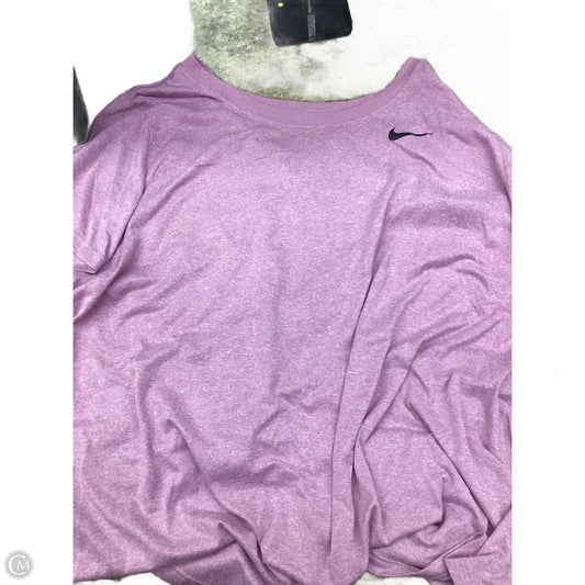 Top Short Sleeve By Nike In Pink, Size: 2x