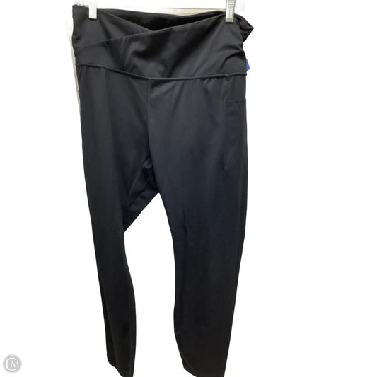 Athletic Leggings By Ododos In Black, Size: 2x