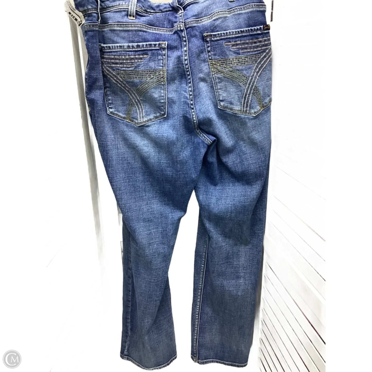 Jeans Boyfriend By Seven 7 In Blue Denim, Size: 22