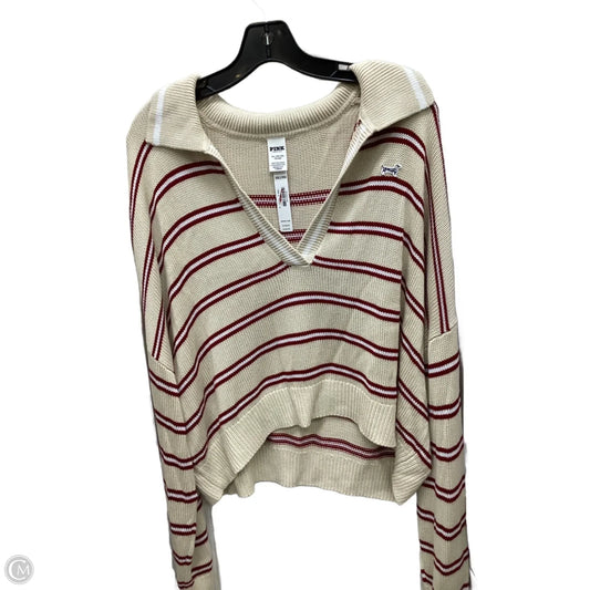 Sweater By Pink In Striped Pattern, Size: Xxl