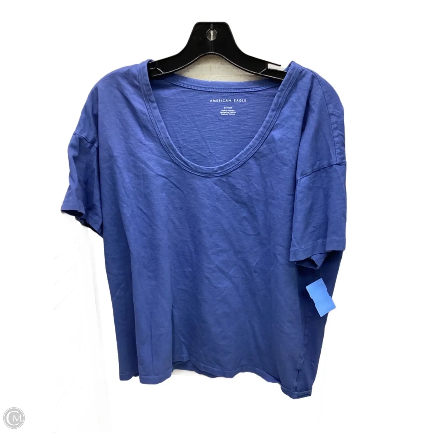 Top Short Sleeve By American Eagle In Blue, Size: S