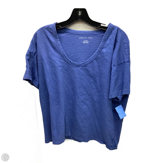 Top Short Sleeve By American Eagle In Blue, Size: S