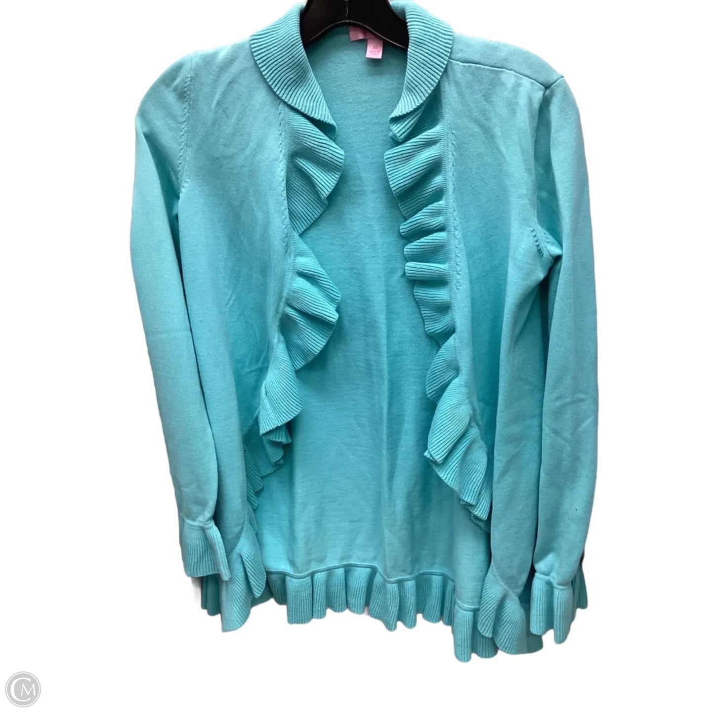 Cardigan Designer By Lilly Pulitzer In Teal, Size: Xs
