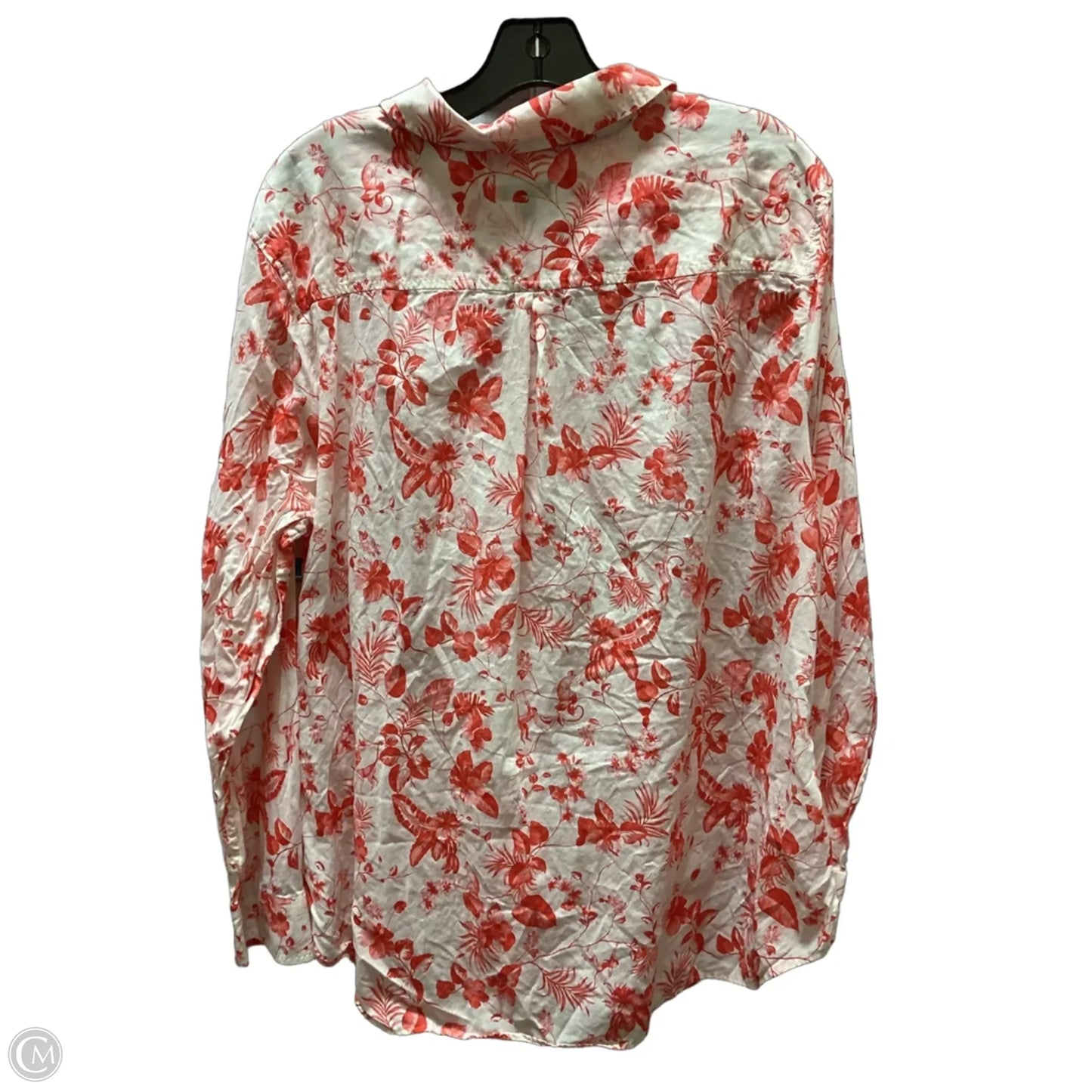 Top Long Sleeve By Talbots In Floral Print, Size: 2x