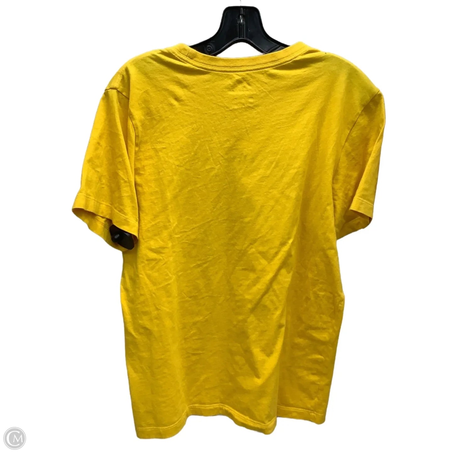 Top Short Sleeve By Nike In Yellow, Size: S