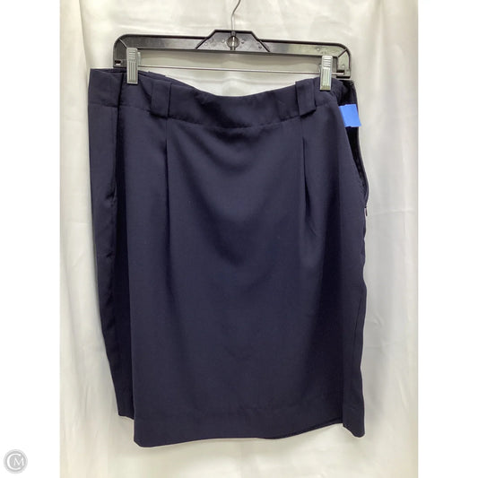 Skirt Midi By Liz Claiborne In Navy, Size: 14