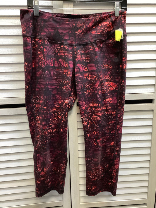 Athletic Leggings By Old Navy In Burgundy, Size: L