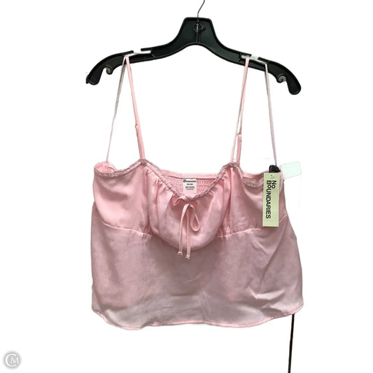 Top Sleeveless By No Boundaries In Pink, Size: Xxl