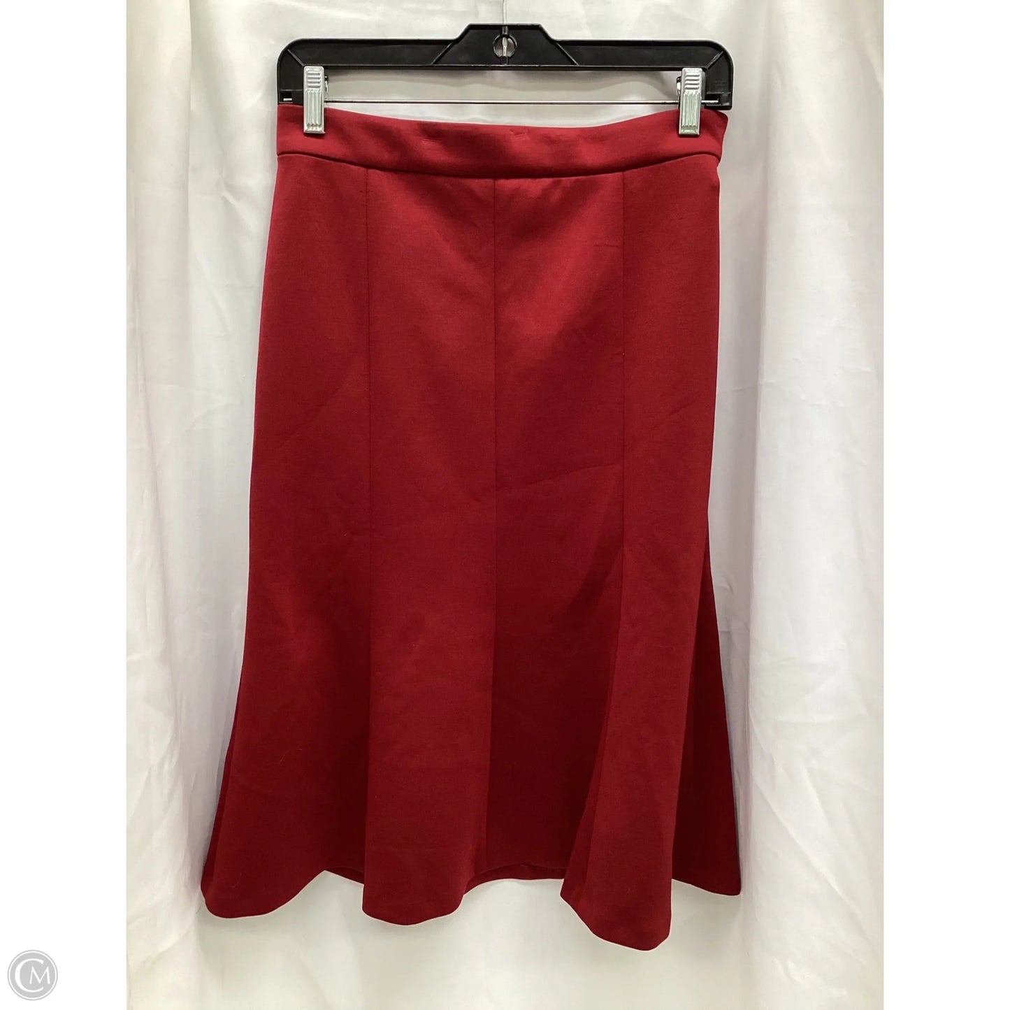 Skirt Midi By Ann Taylor In Red, Size: 4