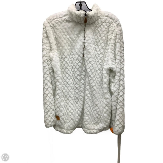 Jacket Fleece By Simply Southern In White, Size: S