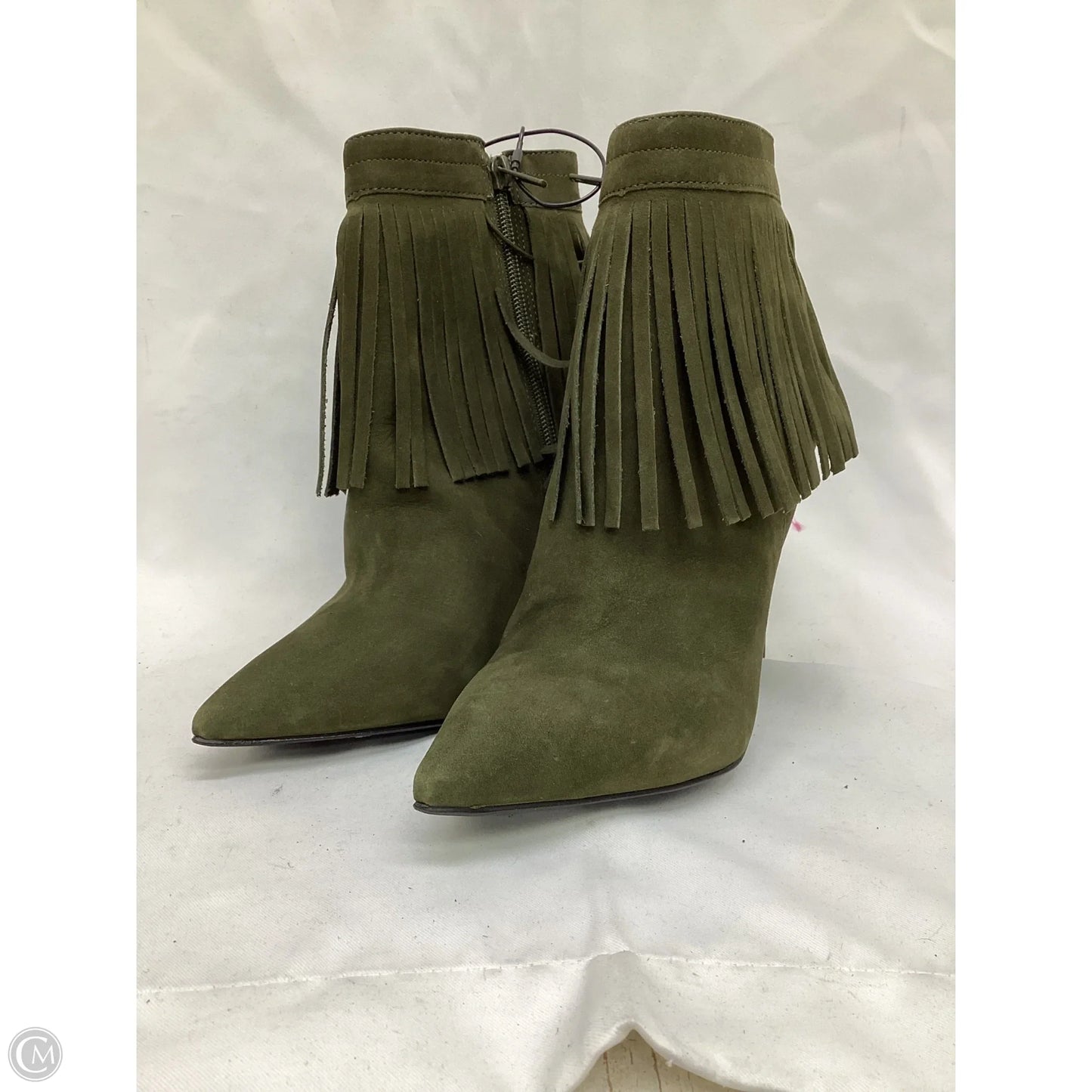 Boots Ankle Heels By Aldo In Green, Size: 8