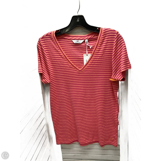 Top Short Sleeve By Vineyard Vines In Striped Pattern, Size: M