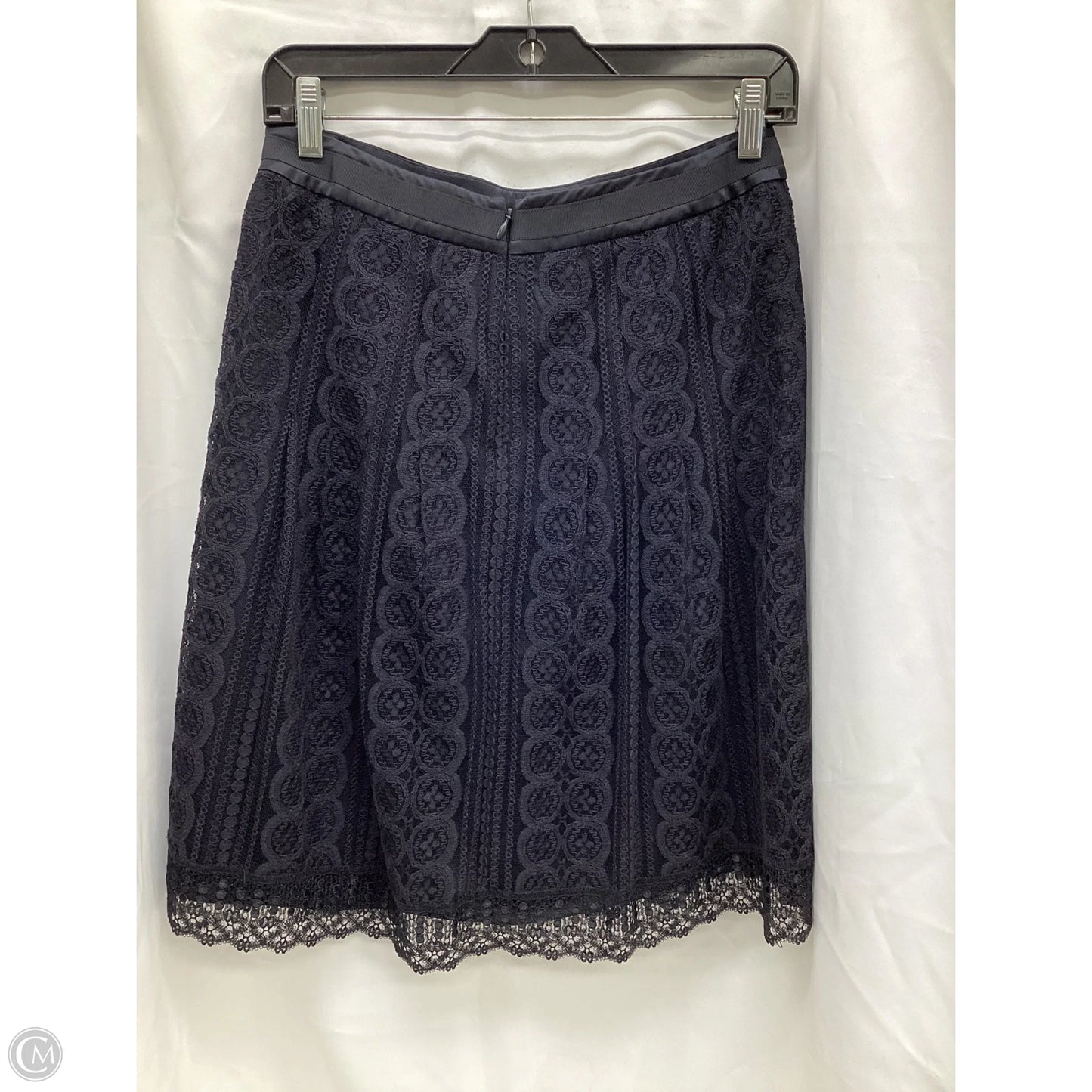 Skirt Midi By Ann Taylor In Blue, Size: 4