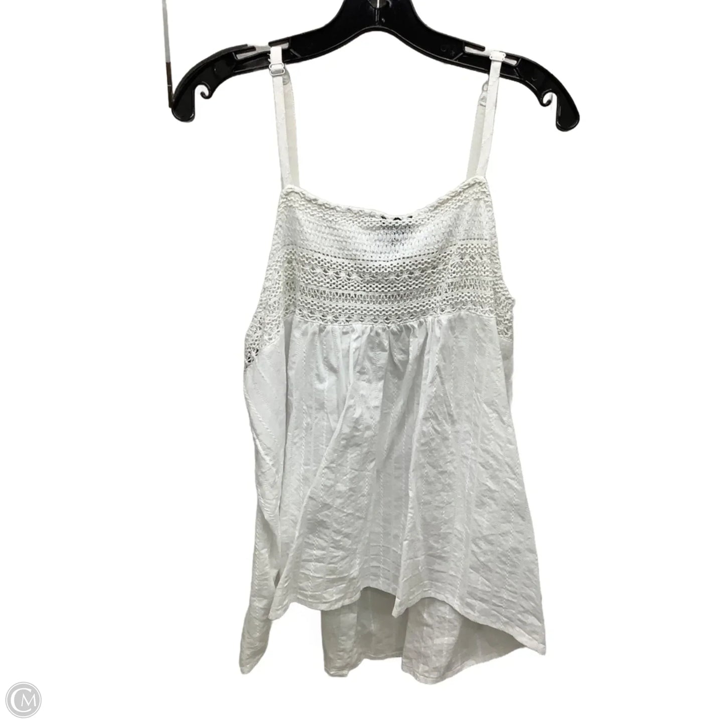 Top Sleeveless By Torrid In White, Size: 2x