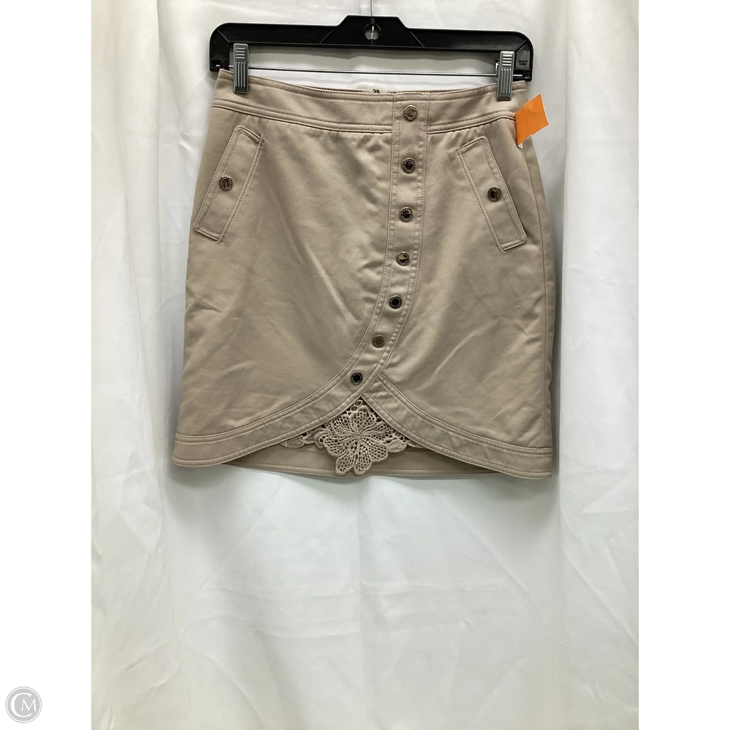 Skirt Midi By White House Black Market In Tan, Size: 0