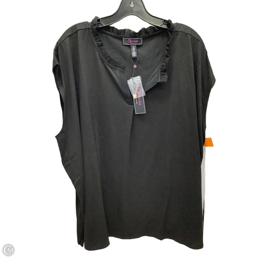Top Sleeveless By Clothes Mentor In Black, Size: 3x