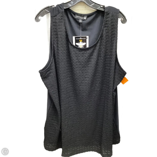 Top Sleeveless By Clothes Mentor In Black, Size: 3x