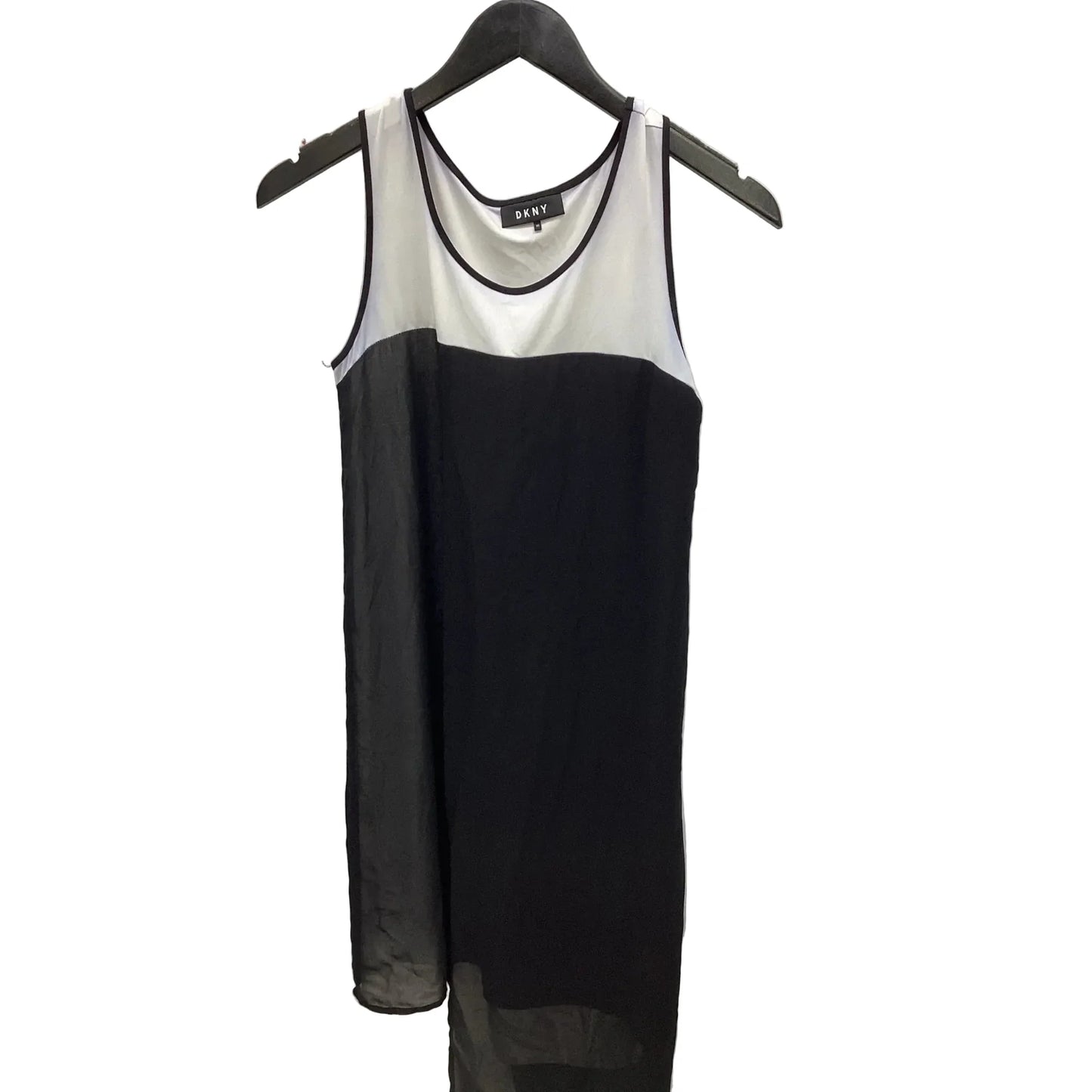 Dress Casual Midi By Dkny In Black & White, Size: Xs