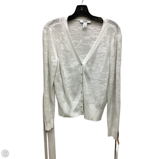 Cardigan By White House Black Market In White, Size: Xl