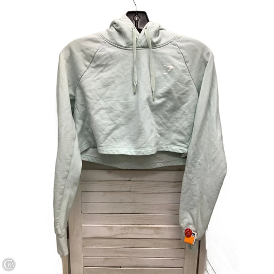 Sweatshirt Hoodie By Gym Shark In Teal, Size: S