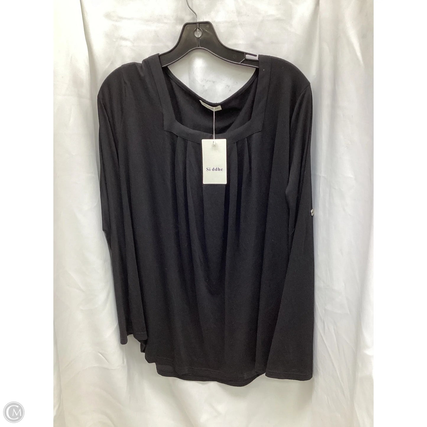 Top Long Sleeve By Clothes Mentor In Black, Size: 2x