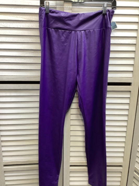 Athletic Leggings By Clothes Mentor In Purple, Size: L