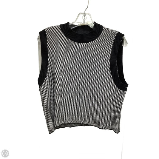 Top Sleeveless By Rachel Zoe In Black & White, Size: Xl