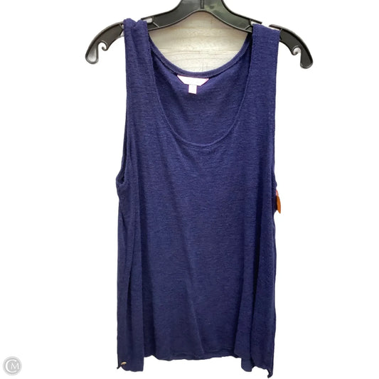 Top Sleeveless Designer By Lilly Pulitzer In Navy, Size: Xl