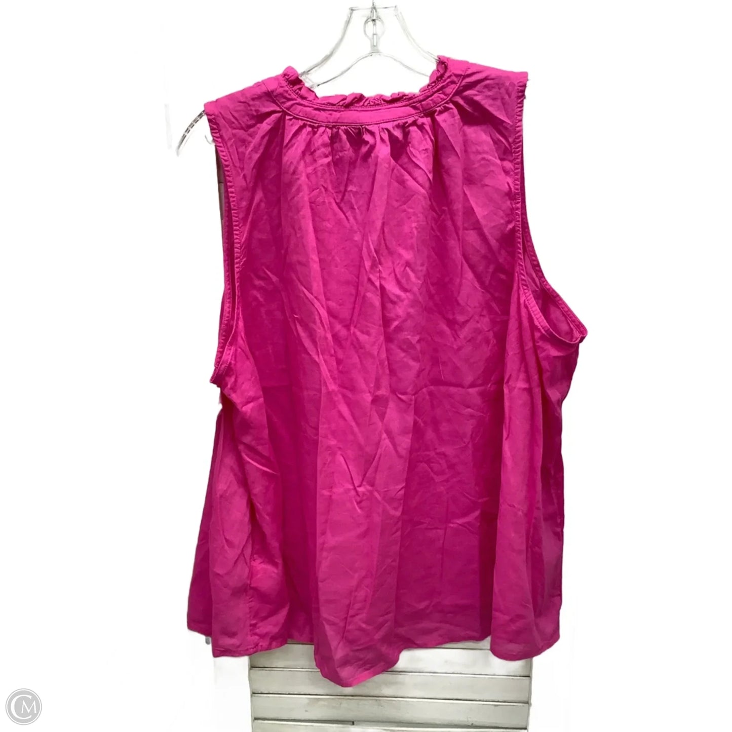 Top Sleeveless By Sonoma In Pink, Size: Xxl