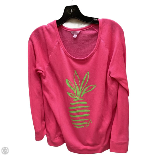 Top Long Sleeve Designer By Lilly Pulitzer In Pink, Size: S