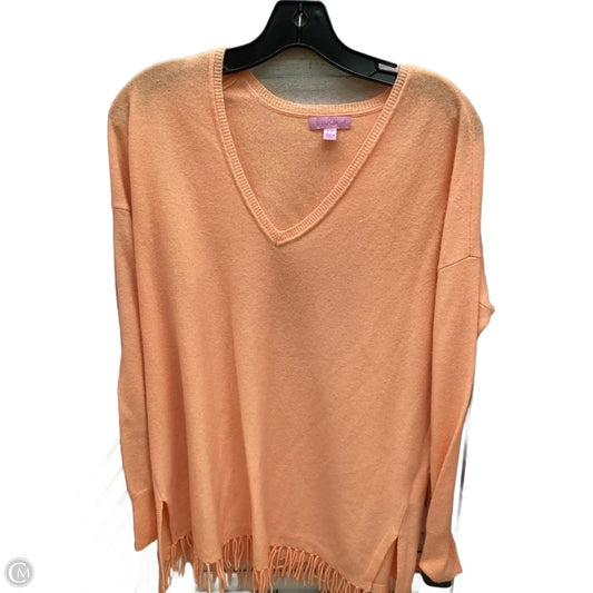 Top Long Sleeve Designer By Lilly Pulitzer In Peach, Size: S