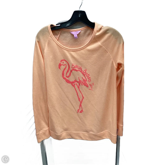 Top Long Sleeve Designer By Lilly Pulitzer In Peach, Size: Xs